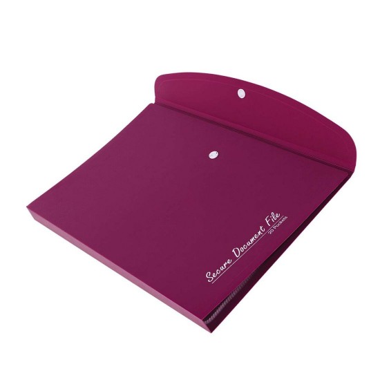 Secure Document File - 20 Pockets FC Secure Document File - 20 Pockets FC