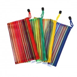 Zipper Bag Rainbow Net A6 Pack Of 5