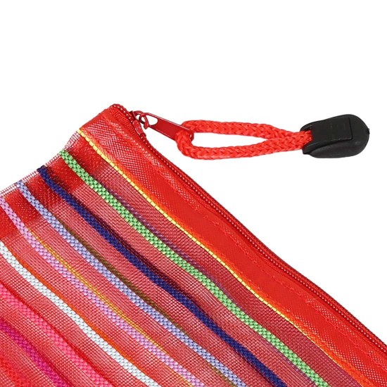 Zipper Bag Rainbow Net A6 Pack Of 5 Zipper Bag Rainbow Net A6 Pack Of 5
