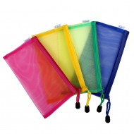 Zipper Bag Colored Net A6 Pack Of 5