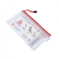Zipper Bag Mesh Transparent A6 Pack Of 5