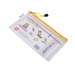 Zipper Bag Mesh Transparent A5 Pack Of 5