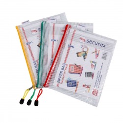 Zipper Bag Net with Handle A4 Pack Of 4